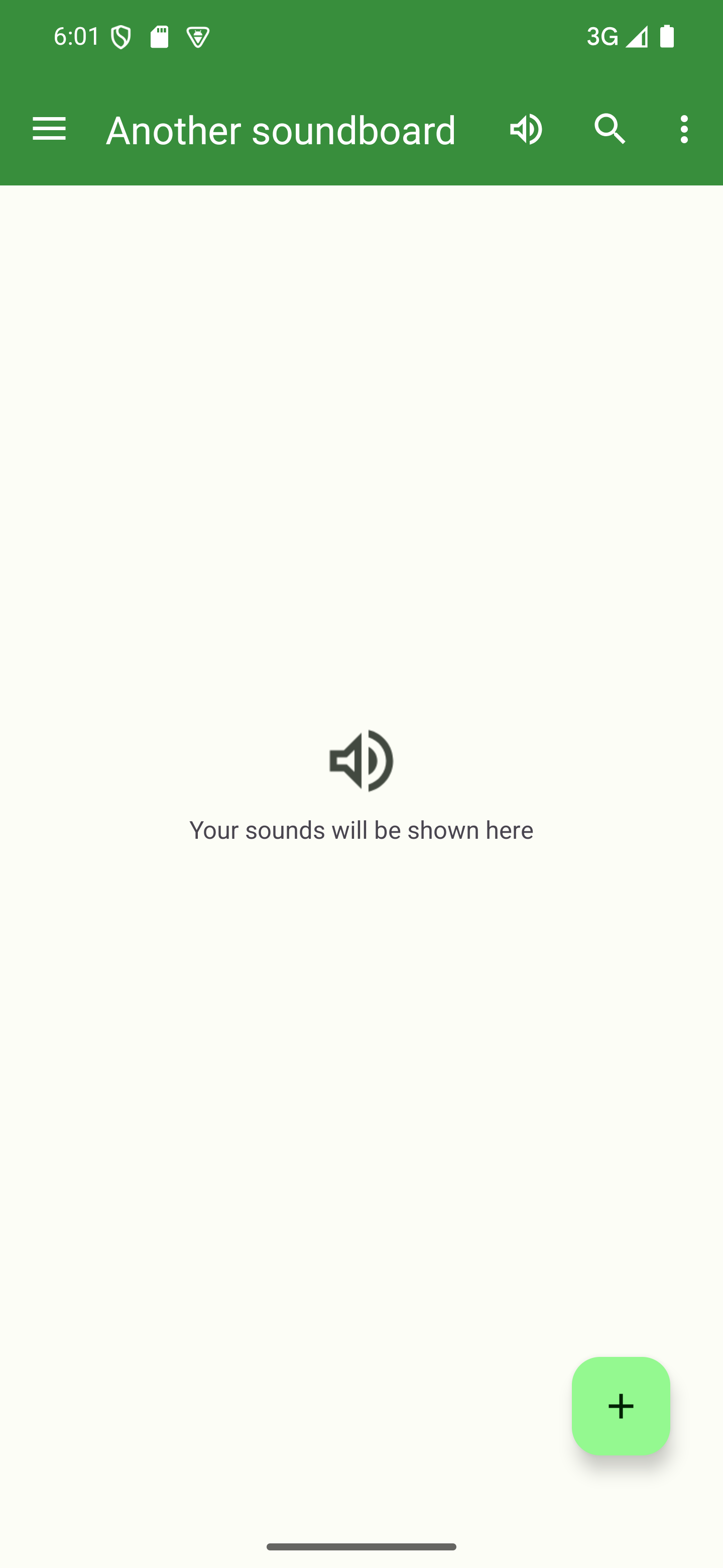 Tap your newly created soundboard on the welcome screen to open it The new soundboard, opened and with no sounds listed